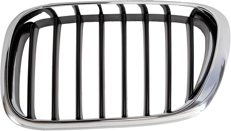 Left Grille Assembly Fits 2000-2003 BMW X5 Front Driver Side Chrome BM1200152