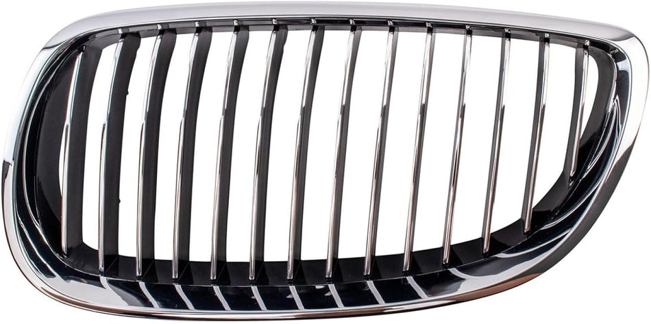 Pair Grille Assembly Fits 2007-2010 BMW 3 Series Convertible Coupe 328 335 2008-2009 M3 Front Left and Right Chrome BM1200184 BM1200185