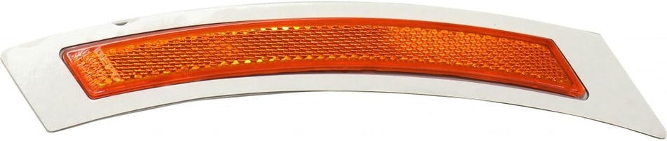 Bumper Reflector Front Driver and Passenger Side Pair Fits 2006-2010 BMW 5 Series 2008-2010 M5 Without M Package Amber BM1084105 BM1085105