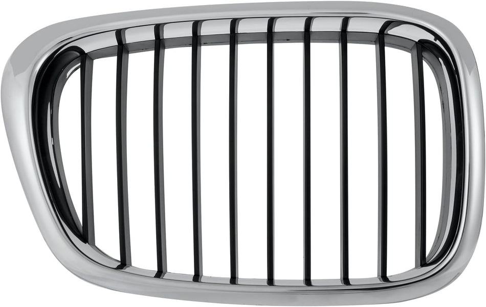 Right Grille Assembly Fits 2001-2003 BMW 5 Series 525 530i Front Passenger Side BM1200139