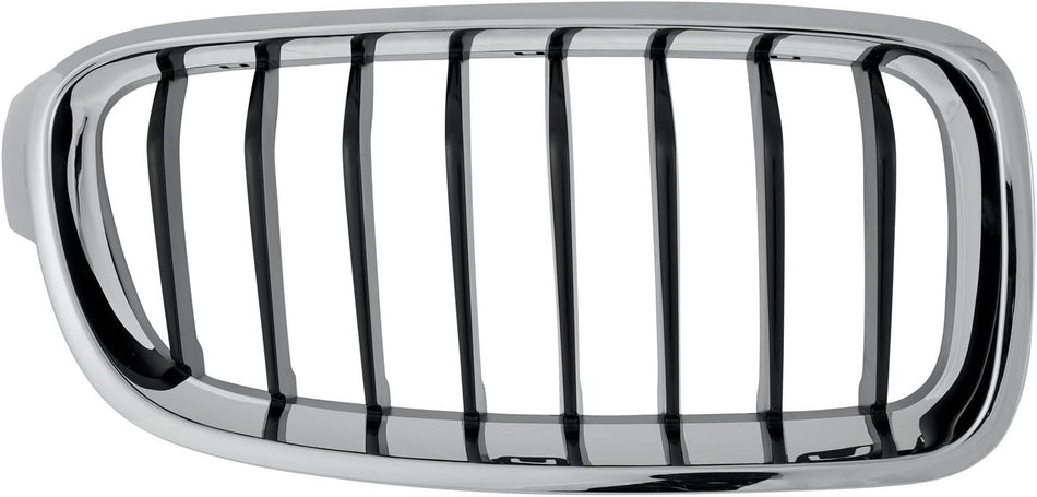 Right Grille Assembly Fits 2012-2018 BMW 3 Series Sedan 2014-2019 Wagon 330e 340i xDrive Front Passenger Side Sport Line BM1200235