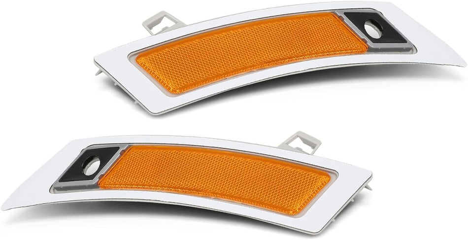Bumper Reflector Front Driver Side Fits 2011-2013 BMW X5 E70 With Side View Camera Amber BM1084104 63147274434