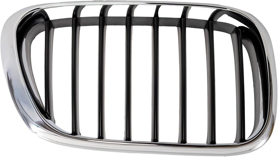 Right Grille Assembly Fits 2000-2003 BMW X5 Front Passenger Side Chrome BM1200153