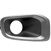 DAT AUTO PARTS Front Right Passenger Side Bumper Fog Light Cover Bezel Trim Insert Replacement For 2016-2018 Jeep Renegade Black & Gray Textured Pl...