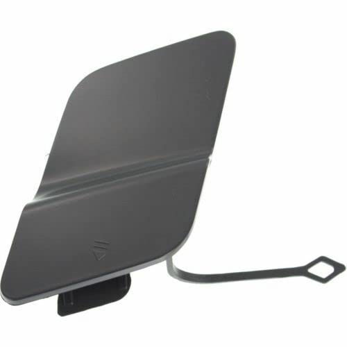DAT AUTO PARTS Front Bumper Tow Hook Eye Hole Cover Bracket Insert Mounting Retainer Replacement For 2002 - 2005 Mercedes-Benz C320 Black Smooth MB...