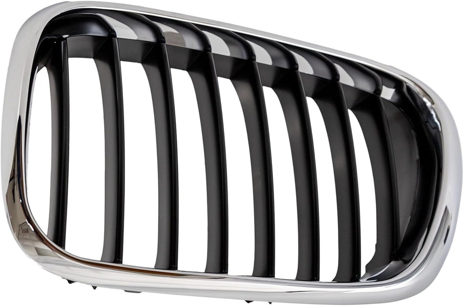 Pair Grille Assembly Fits 2000-2003 BMW X5 Front Driver and Passenger Side Chrome BM1200152 BM1200153