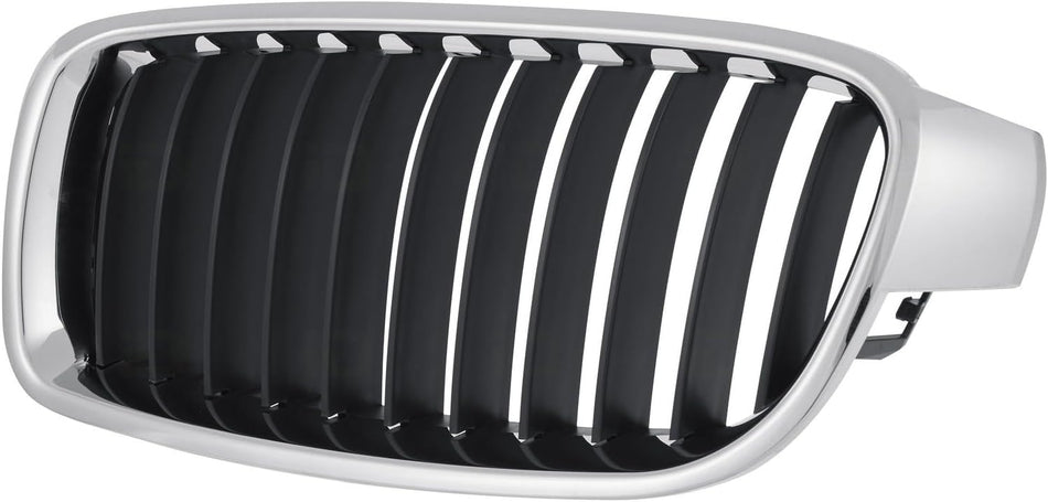 Left Grille Assembly Fits 2012-2018 BMW 3 Series Sedan 2014-2019 Wagon 330e 340i xDrive Front Driver Side Standard Line BM1200232