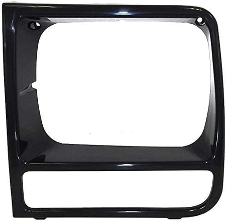 DAT AUTO PARTS Front Left Driver Side Headlight Door Insert Headlamp Bezel Cover Grille Trim Replacement for 1997-2001 Jeep Cherokee Limited Classi...