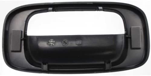DAT AUTO PARTS Outside Rear Exterior Tailgate Liftgate Door Handle Bezel Trim Plate Replacement For 1999 - 2007 Chevrolet Silverado 1500 Black Smoo...