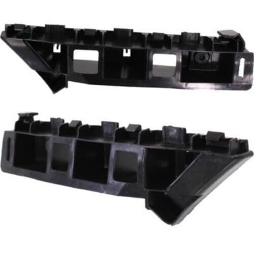 DAT AUTO PARTS Front Right Passenger & Left Driver Side Bumper Bracket Guide Pair Replacement For 2012-2015 Volkswagen Passat Black Textured Plasti...