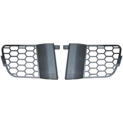 DAT AUTO PARTS Front Left Driver & Right Passenger Set Bumper Fog Light Hole Cover Grille Trim Insert Replacement For 2004-2006 Ford F150 Truck Bla...