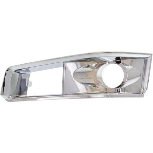 DAT AUTO PARTS Front Left Driver & Right Passenger Set of 2 Fog Light Bezel Cover Trim Bumper Insert Replacement for 2008-2013 Cadillac CTS Silver ...
