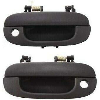 DAT AUTO PARTS Set of 2 Front Left Driver & Right Passenger Side Pair Exterior Door Handles Black Textured Finish For 94 - 01 Dodge Ram 1500 CH1310...