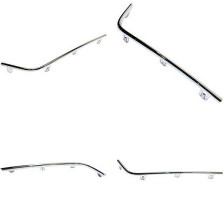 DAT AUTO PARTS FRONT BUMPER GRILLE LOWER MOLDING SET REPLACEMENT FOR 2012 - 2014 ACURA TL RIGHT AND LEFT SIDE DRIVER AND PASSENGER AC1038100 AC1039100