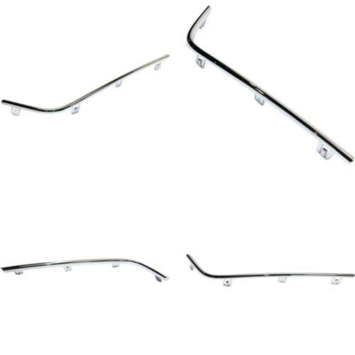 DAT AUTO PARTS FRONT BUMPER GRILLE LOWER MOLDING SET REPLACEMENT FOR 2012 - 2014 ACURA TL RIGHT AND LEFT SIDE DRIVER AND PASSENGER AC1038100 AC1039100
