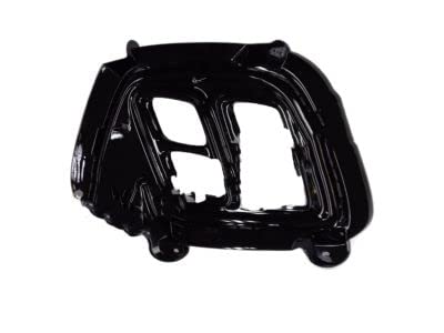 DAT AUTO PARTS Front Right Passenger Side Fog Light Bumper Cover Bezel Trim Grille Molding Insert Replacement For 2016 - 2018 Kia Sorento Gloss-Bla...