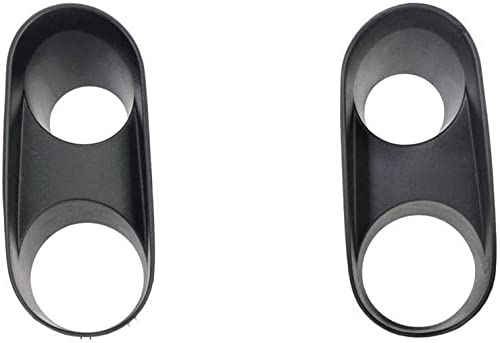 DAT AUTO Front Left Driver & Right Passenger Set of 2 Fog Light Cover Bezel Trim Molding Insert Replacement for 2003 2004 Ford Mustang Cobra Black ...