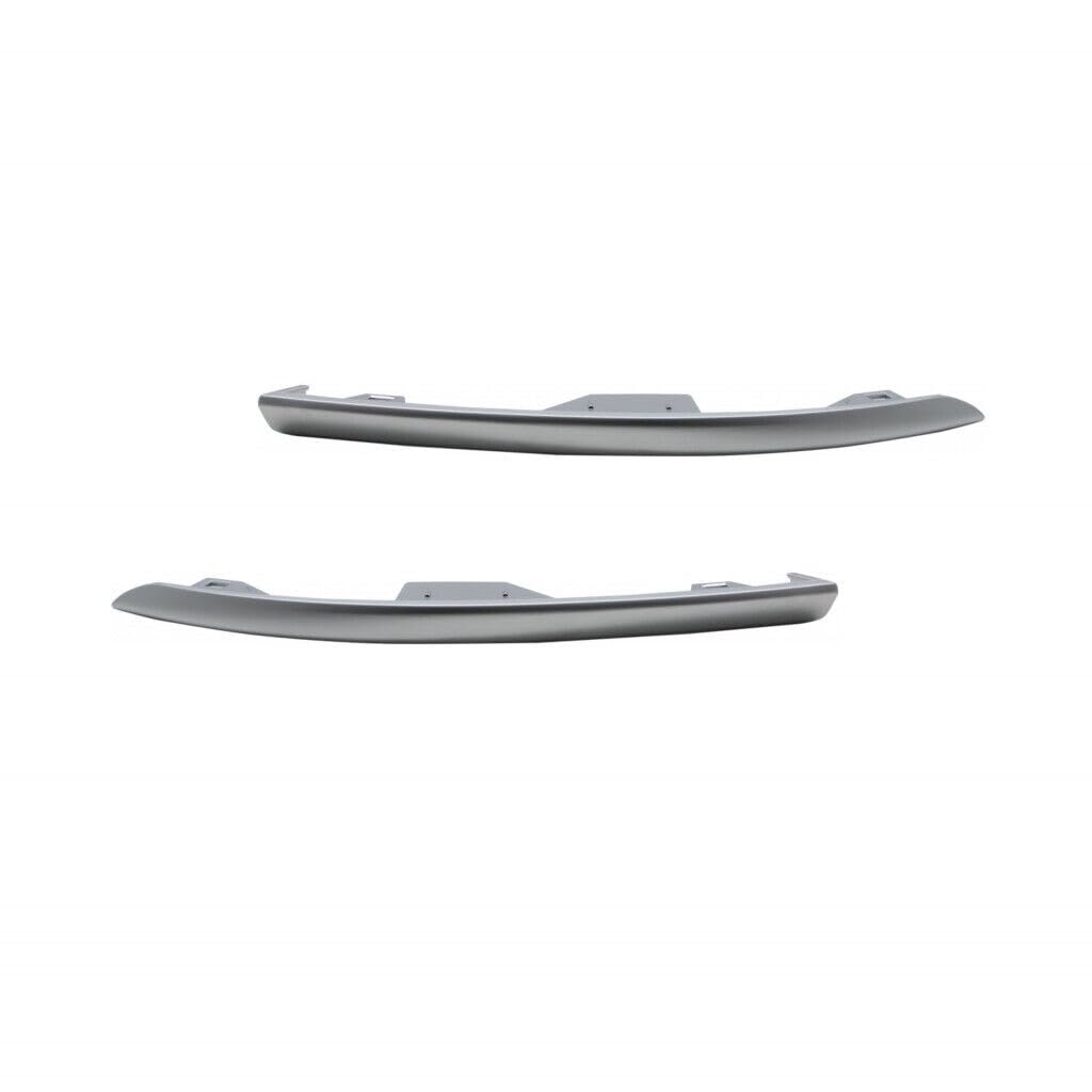 DAT AUTO PARTS Front Left Driver & Right Passenger Side Lower Pair Bumper Cover Molding Replacement For 2017 - 2021 Jeep Grand Cherokee Satin Chrom...