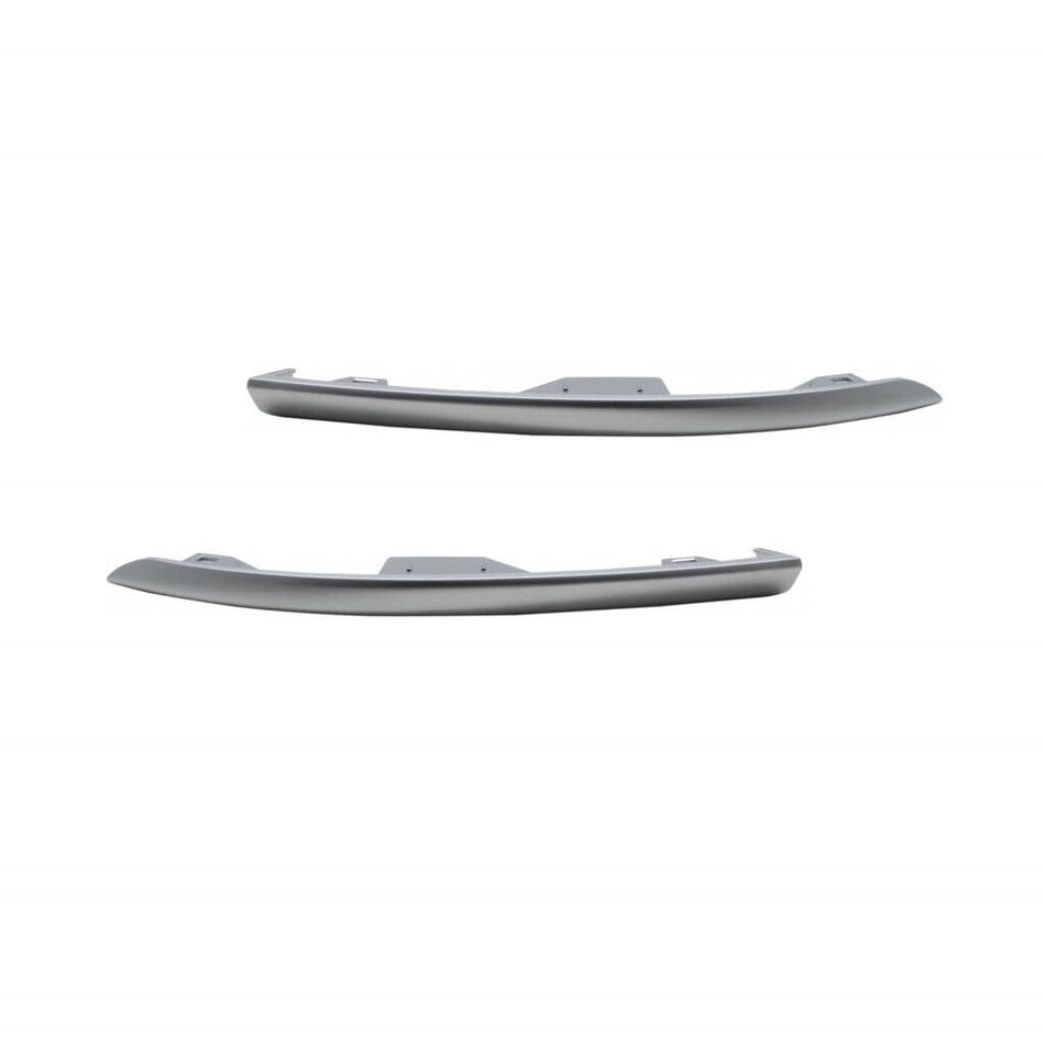 DAT AUTO PARTS Front Left Driver & Right Passenger Side Lower Pair Bumper Cover Molding Replacement For 2017 - 2021 Jeep Grand Cherokee Satin Chrom...