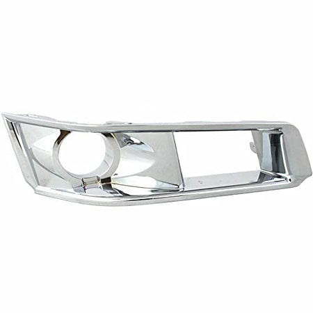 DAT AUTO PARTS Front Right Passenger Side Fog Light Bezel Cover Trim Molding Bumper Insert Replacement for 2008-2013 Cadillac CTS Silver Chrome Smo...