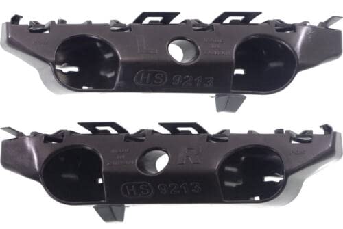 Front Driver & Passenger Set Of 2 Bumper Support Bracket Mounting Retainer Reinforcement Brace Pair Replacement For 2014-2019 Nissan Versa Hatchbac...