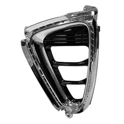 DAT AUTO PARTS Front Left Driver Side Fog Light Bumper Cover Bezel Trim Grille Molding Insert Replacement For 2016 - 2018 Kia Optima Black Painted ...
