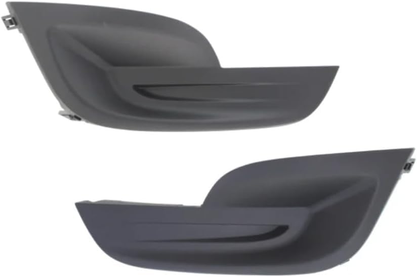 Front Left Driver & Right Passenger Side Set Fog Light Cover Insert Replacement Pair for 2013-2015 Nissan Altima without Lamp Hole Black Plastic NI...