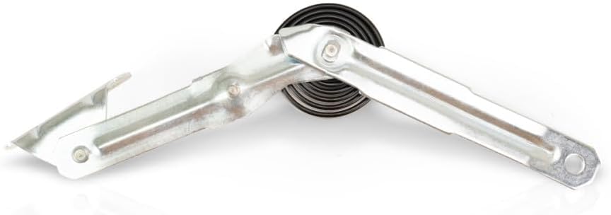 Front Right Passenger Side Hood Hinge Support Bracket Spring Latch Assembly Fits 1987-1997 Ford F Series Pickup 1987-1996 Bronco Silver Steel FO1236104