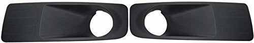 DAT AUTO PARTS Front Left Driver & Right Passenger Side Set Bumper Fog Light Bezel Cover Trim Insert Pair Replacement For 2007-2009 Ford Fusion Bla...