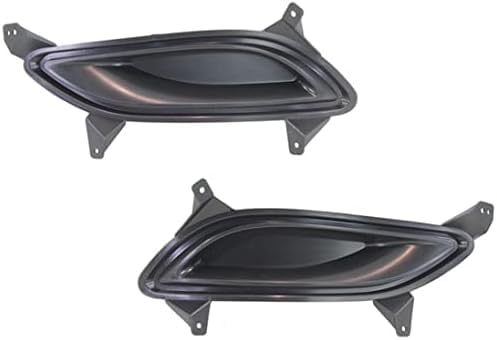 DAT AUTO PARTS Front Left Driver & Right Passenger Set of 2 Bumper Fog Light Cover Molding Insert Replacement for 2011-2013 Hyundai Sonata Except H...