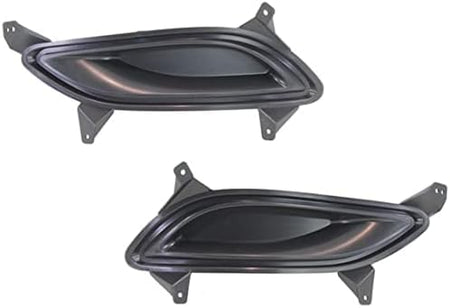 DAT AUTO PARTS Front Left Driver & Right Passenger Set of 2 Bumper Fog Light Cover Molding Insert Replacement for 2011-2013 Hyundai Sonata Except H...