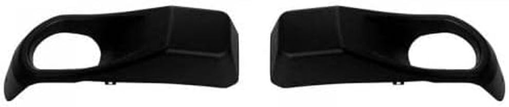 Front Left Driver and Right Passenger Side Fog Light Bumper Cover Grille Insert Bezel Trim Set of 2 Replacement For 2018-2024 Jeep Wrangler & Gladi...