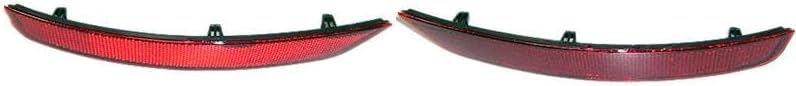 DAT AUTO PARTS Rear Left Driver & Right Passenger Set Of 2 Bumper Cover Reflector Lamp Insert Marker Light Pair Replacement For 2010-2014 Volkswage...