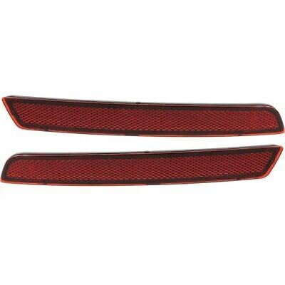 DAT AUTO PARTS Rear Right Passenger & Left Driver Side Pair Bumper Cover Reflector Lamp Marker Light Set Of 2 Replacement For 2013-2016 Chevrolet C...