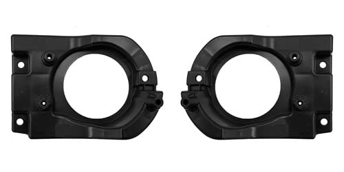 DAT AUTO PARTS Front Left Driver & Right Passenger Side Bumper Fog Light Cover Bezel Pair Replacement For 2022 Toyota Corolla Cross Black Textured ...