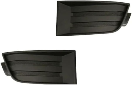 DAT AUTO PARTS Front Left Driver & Right Passenger Set Fog Light Hole Cover Molding Replacement For 2007-2010 Ford Edge Except 2009-2010 Sport Blac...