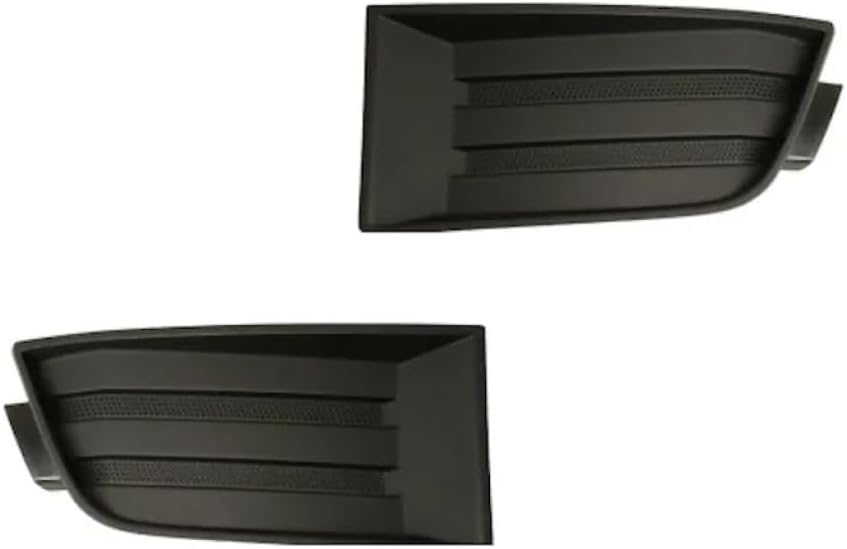 DAT AUTO PARTS Front Left Driver & Right Passenger Set Fog Light Hole Cover Molding Replacement For 2007-2010 Ford Edge Except 2009-2010 Sport Blac...