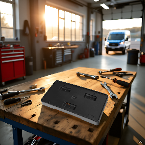 Front Bumper License Plate Bracket Holder Replacement for 2020-2024 Ford Transit Van - FO1068184 LK4Z17A385AA