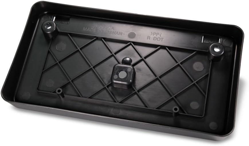 DAT AUTO PARTS Front License Plate Bracket Tag Frame Holder Replacement for 2005-2010 Jeep Grand Cherokee And 2006-2010 Jeep Commander Black Textur...