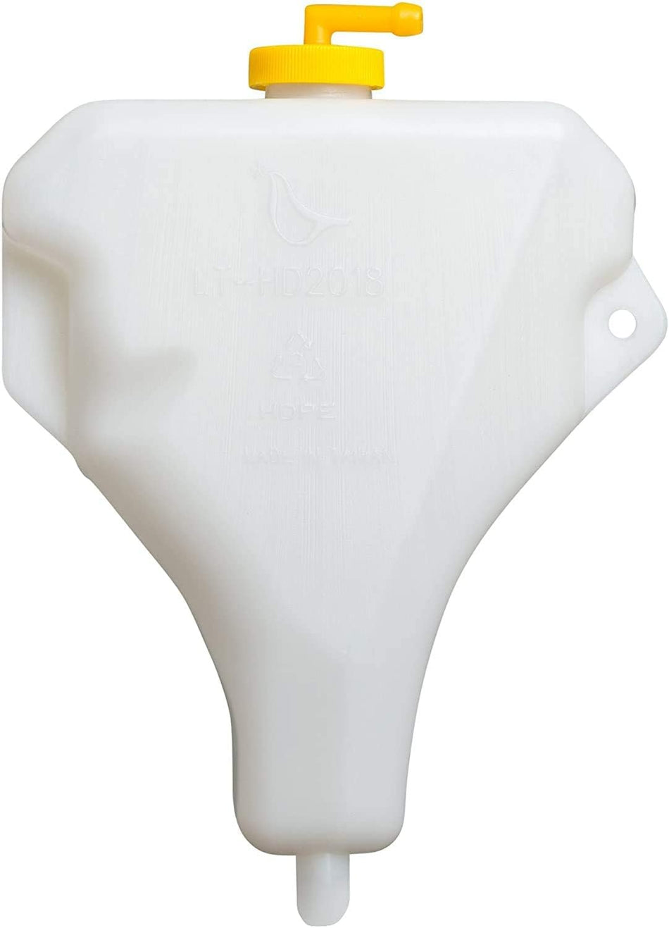 DAT AUTO PARTS Coolant Recovery Tank Radiator Overflow Bottle Reservoir with Cap Replacement for 2003-2007 Honda Accord White Textured Plastic HO30...