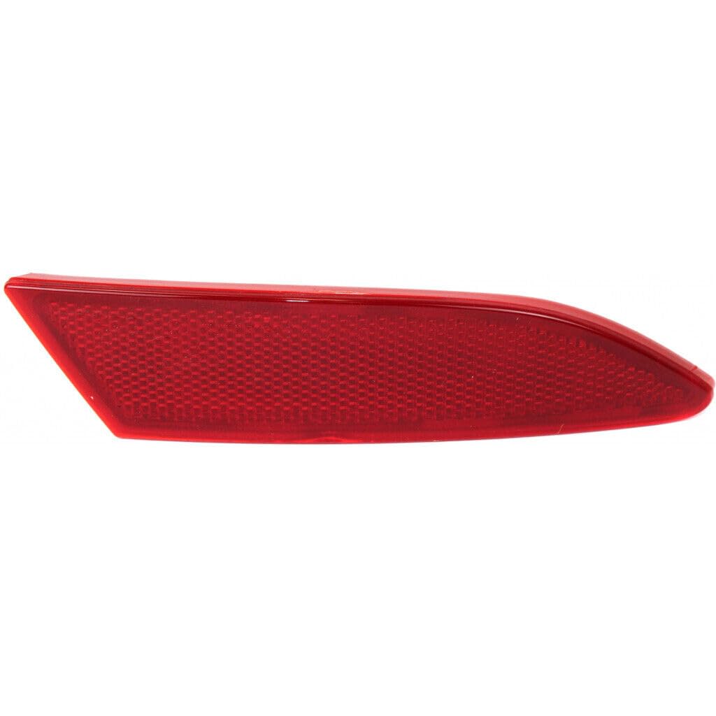DAT AUTO PARTS Rear Right Passenger Side Back Bumper Cover Reflector Lamp Marker Light Insert Replacement For 2012-2018 Ford Focus Red Plastic Lens...