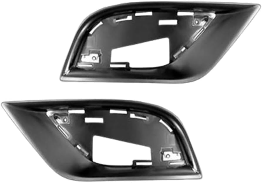 DAT AUTO Front Left Driver & Right Passenger Set Fog Light Cover Molding Trim Replacement For 2017-2021 Jeep Grand Cherokee Summit Limited X High A...