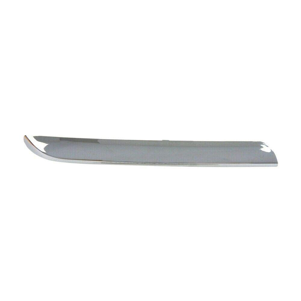DAT AUTO PARTS Front Right Passenger Side Upper Bumper Cover Insert Grille Molding Trim Replacement For 2005 2006 Honda CRV Chrome Silver Finish Te...