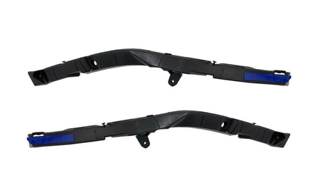 Front Left & Right Side PAIR Inner Bumper Cover Bracket, For 2022-2024 Hyundai Tucson USA Built Models Except N-Line, Includes Anti-Rattle Pad, Bla...