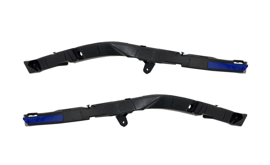 Front Left & Right Side PAIR Inner Bumper Cover Bracket, For 2022-2024 Hyundai Tucson USA Built Models Except N-Line, Includes Anti-Rattle Pad, Bla...