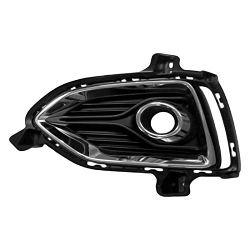 DAT AUTO PARTS Front Left Driver Side Fog Light Hole Bezel Lamp Cover Molding Bumper Insert Replacement For 2018-2022 Hyundai Accent Black Textured...