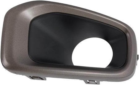 DAT AUTO PARTS Front Left Driver Side Bumper Fog Light Cover Bezel Trim Insert Replacement For 2016-2018 Jeep Renegade Black & Gray Textured Plasti...