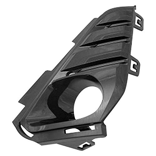 DAT AUTO PARTS Front Left Driver Side Fog Light Hole Bezel Cover Trim Lamp Molding Bumper Insert Replacement For 2018-2021 GMC Terrain SUV Black Sm...