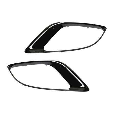 Front Left Driver & Right Passenger Side Pair Fog Light Cover Bezel Trim Set Of 2 Replacement For 2014-2020 Dodge Durango Except 2018-2020 SRT/RT B...