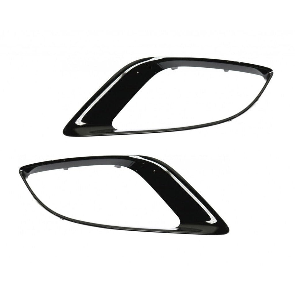 Front Left Driver & Right Passenger Side Pair Fog Light Cover Bezel Trim Set Of 2 Replacement For 2014-2020 Dodge Durango Except 2018-2020 SRT/RT B...